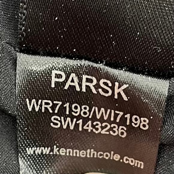 Kenneth Cole NY Black Parsk Leather Silk Maxi Dress‎ S Vintage Sleeveless - Picture 9 of 10